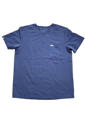 FIGS Leon Men's Space Navy FIONx Three-Pocket Scrub Top Size M #fm1500 PO 2701